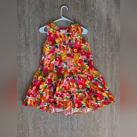 Tuckernuck Pomander Place Magnolia Watercolor Sleeveless Kenzo Dress - Picture 6 of 9